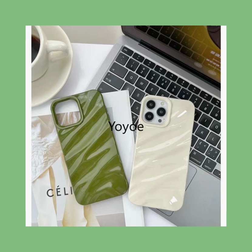 Ốp Điện Thoại Silicon Mềm Họa Tiết Gợn Sóng Nước Bảo Vệ Toàn Diện Cho iPhone 14 13 12 11 Pro Xs Max X Xr 7 8 Plus Se 6 / 7G