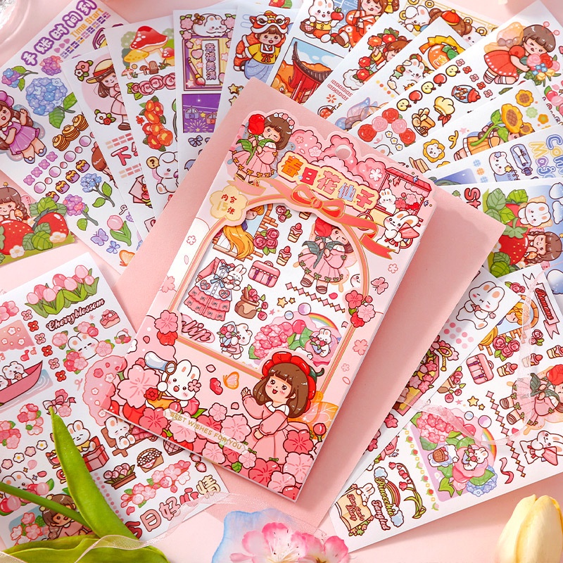 Hình Dán Nhân Vật Hoạt Hình Dễ Thương Đơn Giản Và Dễ Sử Dụng Để Trang Trí Phông Nền Cửa Hàng Tiện Lợi