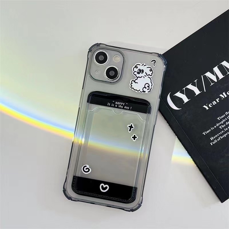 Ốp Điện Thoại Silicon TPU Mềm Trong Suốt In Hình Cún Poodle Dễ Thương Cho IPhone 14 13 Pro Max12 11 Pro XS Max XR X 8 7 6 6S Plus