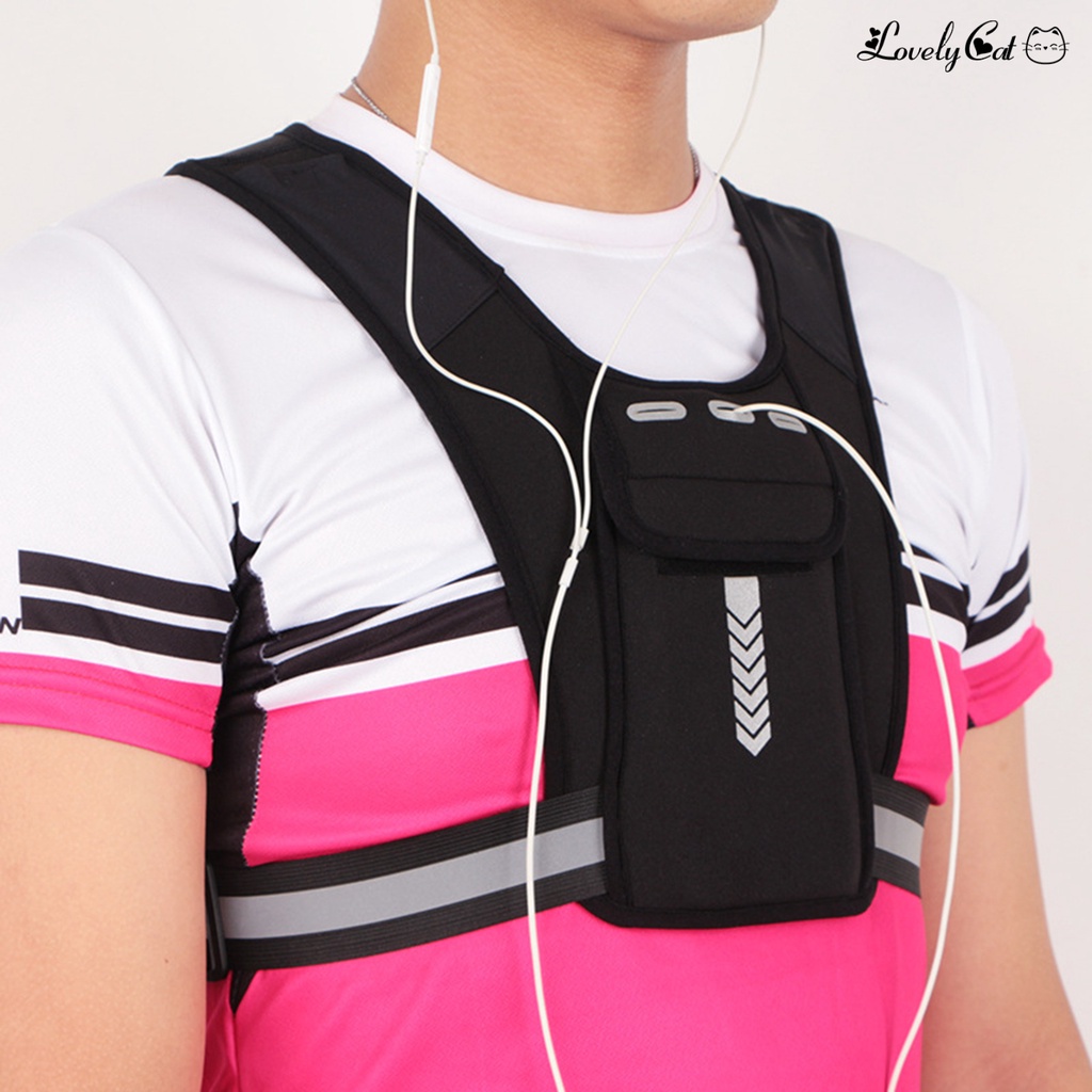 Áo Vest Phản Quang Đa Năng Thông Dụng Cho Chạy Bộ / Đạp Xe