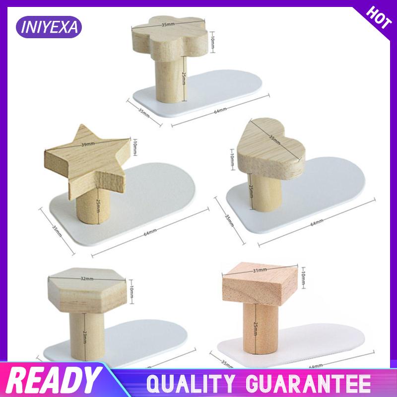 Set 6 Móc Gỗ Treo Áo Khoác Khăn Tắm Trang Trí Phòng Khách