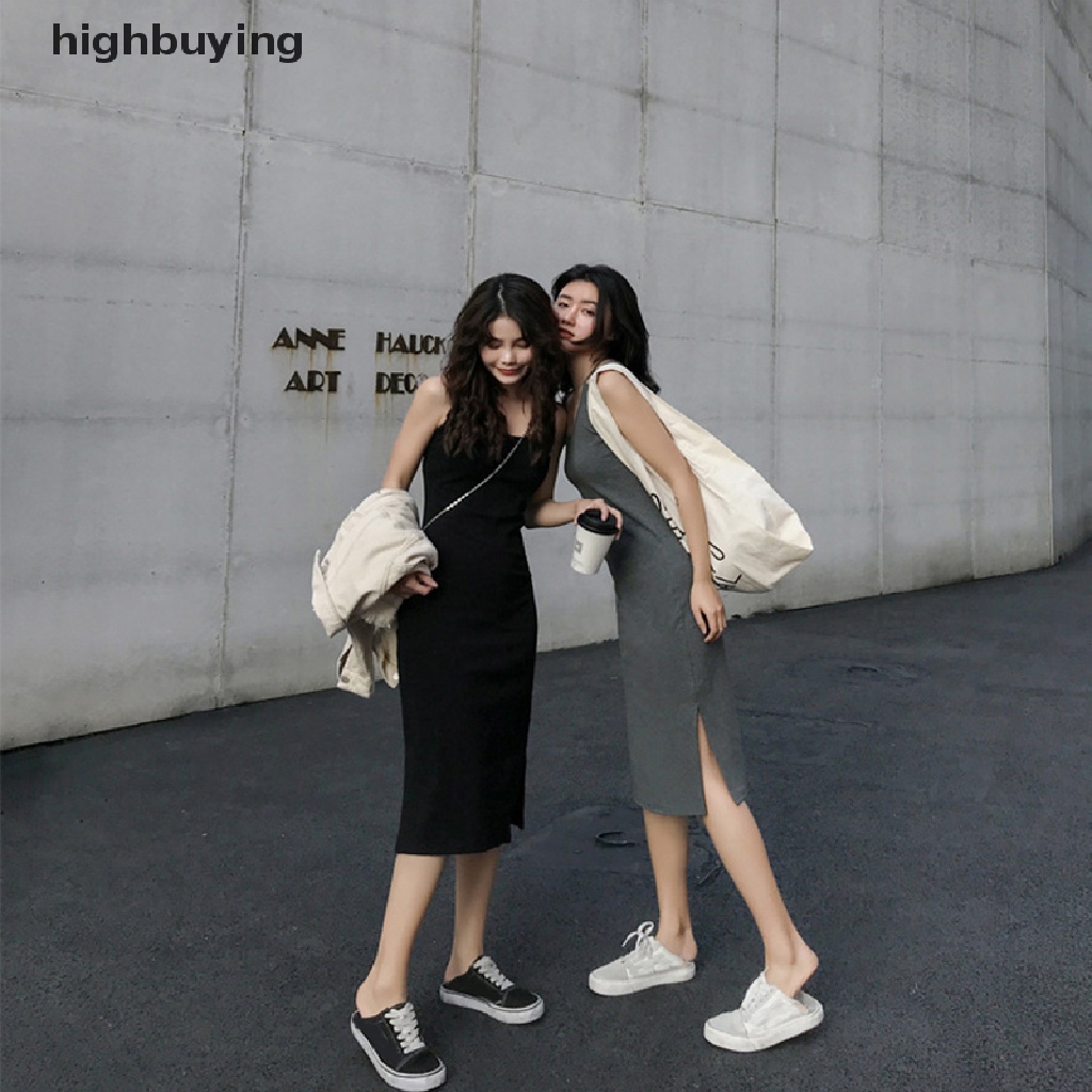 Đầm Hai Dây Hở Lưng Thời Trang Mùa Hè Quyến Rũ Cho Nữ