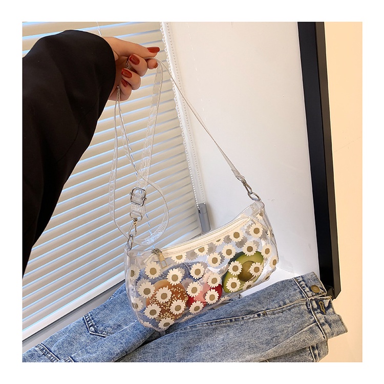 Túi Đeo Chéo Trong Suốt In Họa Tiết Dễ Thương Phong Cách Hàn Quốc Thời Trang Mùa Hè 2023 Cho Nữ