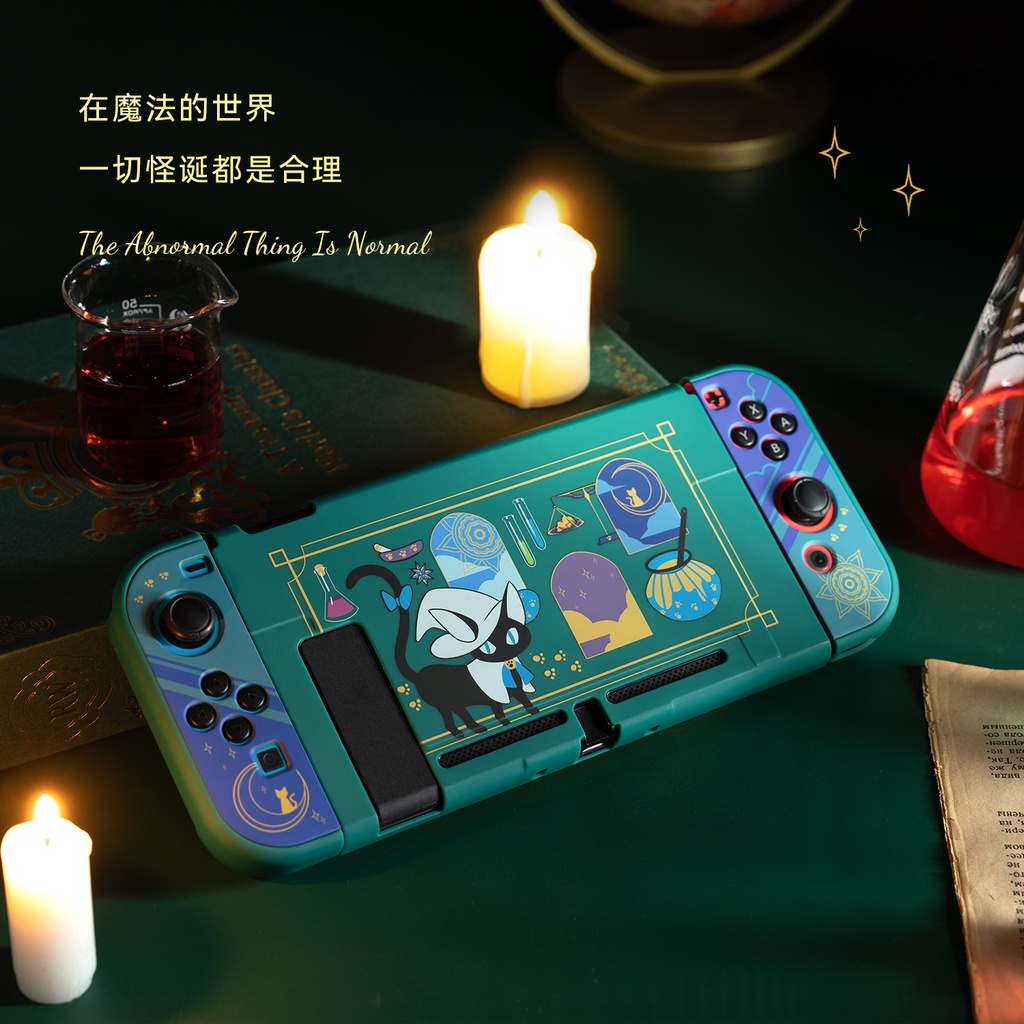 Ốp Cứng Bảo Vệ Máy Chơi Game Nintendo Switch Và Switch OLED In Hình Chú Mèo Dễ Thương