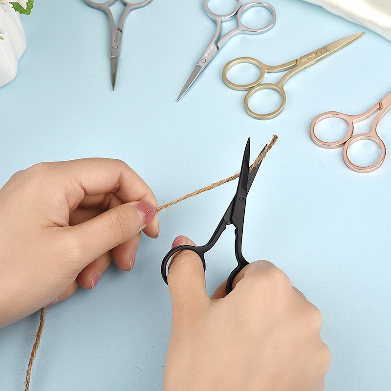 Mini thép không gỉ may kéo gia đình may thêu chỉ kéo cắt tay thợ may kéo