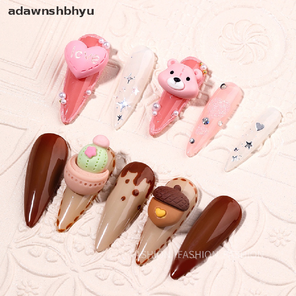 Hộp Nhựa Resin 6 Ngăn Hình Thỏ Hoạt Hình Trang Trí Móng Tay