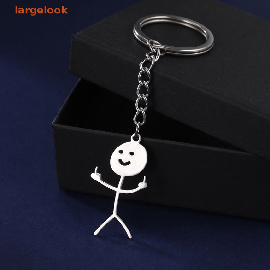 Móc Chìa Khóa Xe Hơi Bằng Thép Không Gỉ Vui Nhộn Dành Cho Nam Và Nữ