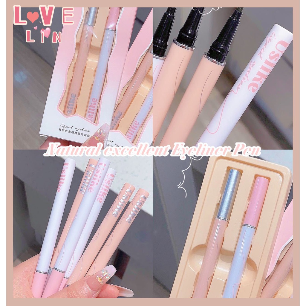 [Lovelin] Bút Kẻ Mắt Chống Nước Chống Mồ Hôi Nhanh Khô Không Nhòe Cho Người Mới Bắt Đầu