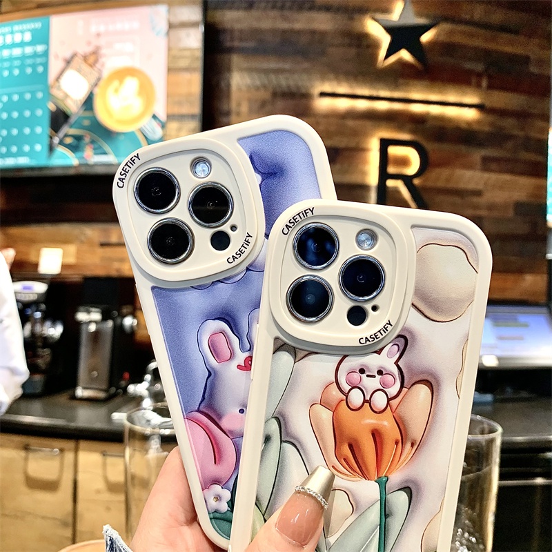 Ốp Điện Thoại Hình Thỏ Cho Vivo V2043 V2026 V2027 V2029 1901 1902 1904 1906 1938 1935 1819 1915 1723 1609 1806 1907 1811 1815 113