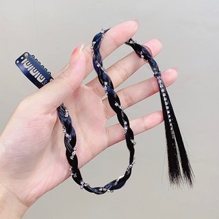 Phụ kiện tóc fake bện Y2K chất ngầu - Bím tóc giả đính kèm kẹp, tết boxing, tết sườn, tóc dreadlock cho nàng cá tính