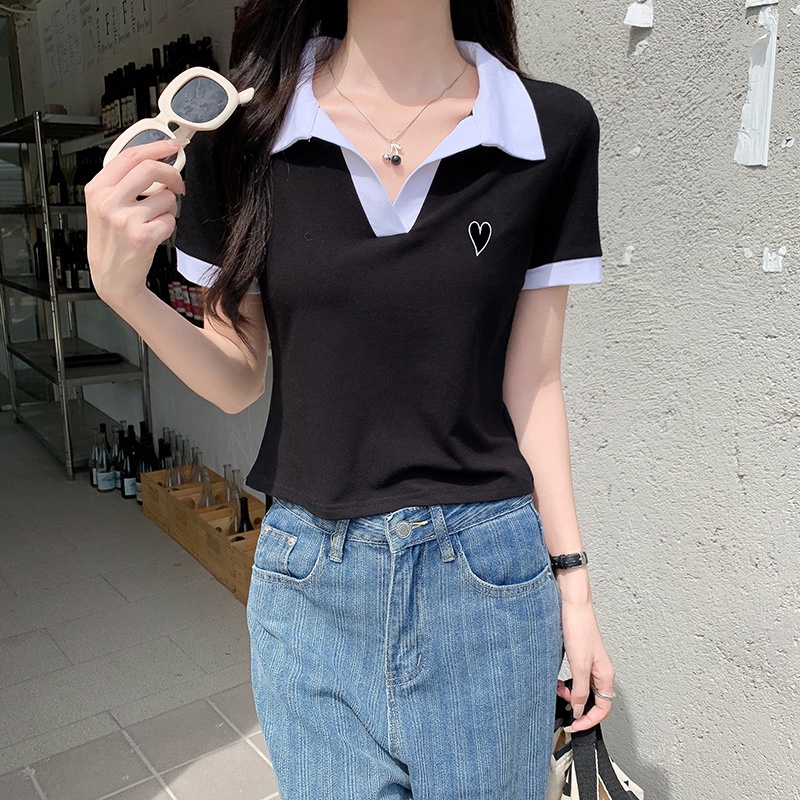 NRVP Áo Thun Tay Ngắn Dáng Ôm In Họa Tiết Độc Đáo Thời Trang Đường Phố Hàn Quốc Cho Nữ