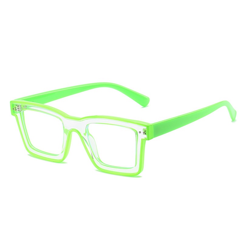 Ygt Mắt Kính Hình Vuông Chống Ánh Sáng Xanh Trong Suốt Chặn Máy Tính Cho Bé