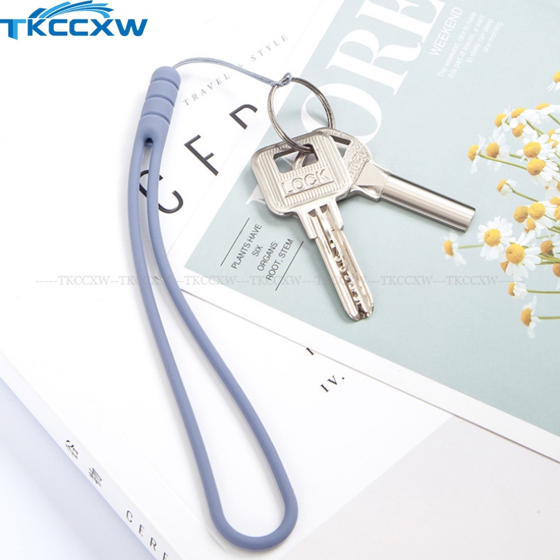 Ốp Điện Thoại Silicone Có Dây Đeo Cổ Tay Nhiều Màu Sắc Cho USB Flash Drives Ví Mp3 Mp4 Máy Ảnh Mini