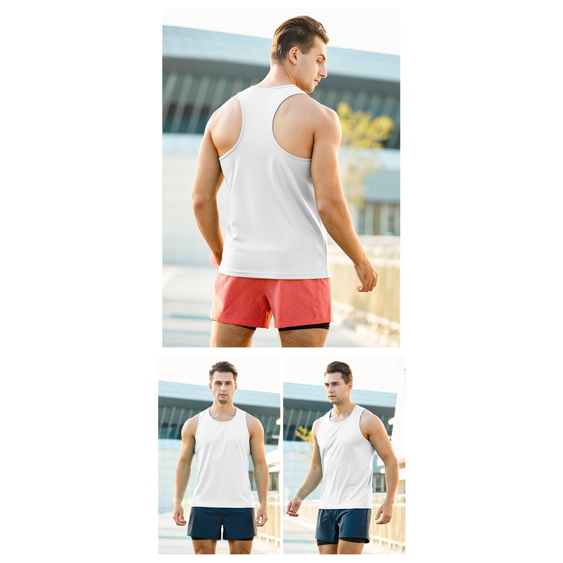 Áo ba lỗ thể thao nhanh khô dáng rộng thời trang hè cho nam