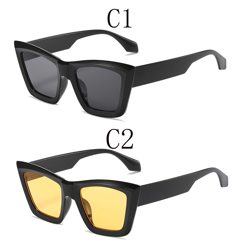 [Hỗ Trợ Bán Sỉ] Kính Râm Thời Trang Gọng Mắt Mèo Lớn Chống Nắng Phong Cách Âu Mỹ Gradient Phổ Biến Cho Nữ