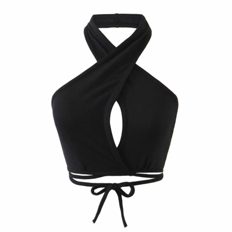 Áo Lửng Không Tay Hở Lưng Cổ Chữ V Gợi Cảm Cho Nữ