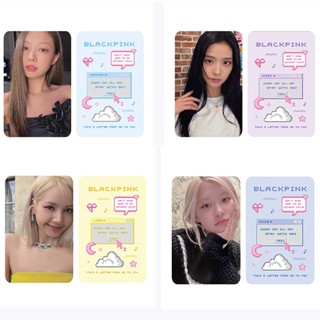 Set 4 Tấm Ảnh lomo Card jennie jennie jisoo lisa rose Nhóm Blackpink