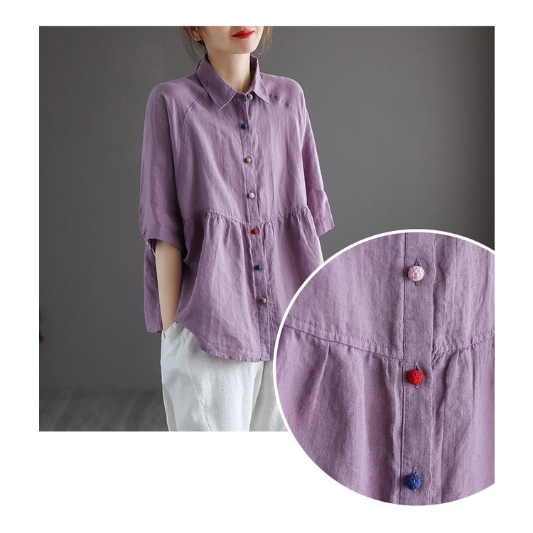 Áo Thun Tay Lỡ Chất Liệu Cotton Thoáng Khí Thoải Mái