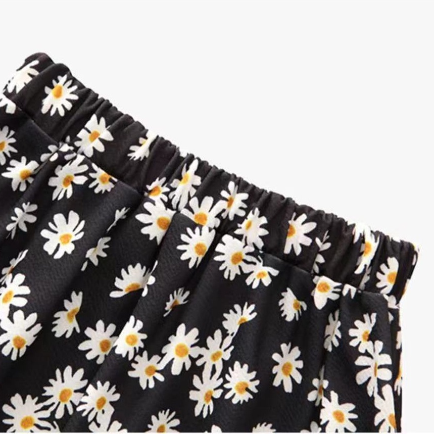 Chân Váy Voan Dáng Xòe Rộng Lưng Thun Co Giãn In Họa Tiết Hoa Thời Trang Mùa Hè 2023 Kích Thước Lớn Cho Nữ