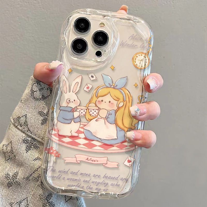 ✅Ốp Điện Thoại Mềm Trong Suốt Chống Sốc In Hình Alice Cho iPhone14 / 13promax 12 / 11 7 / 8p xsxr 5VPN