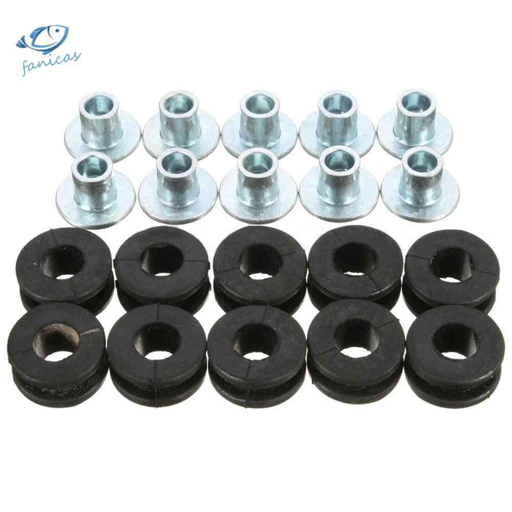 Set 10 Vòng Đệm Chuyên Dụng Cho Xe Mô Tô Honda Yamaha Suzuki Fairings COD