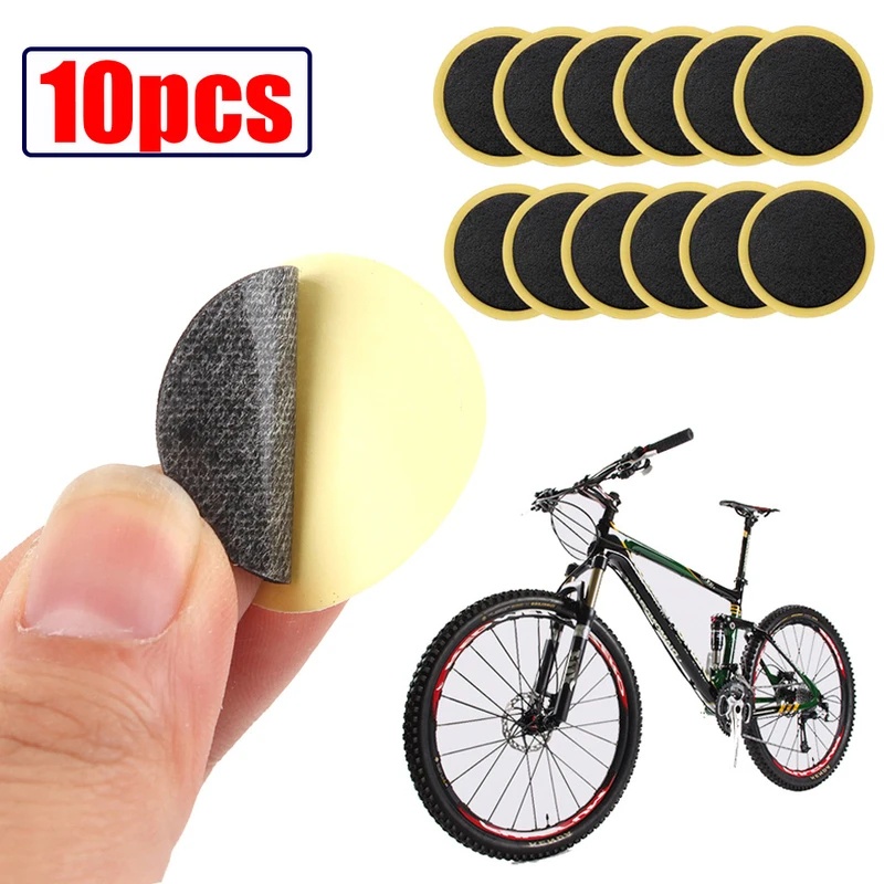Bộ 10 Miếng Vá Lốp Xe Đạp Tự Dính Không Keo