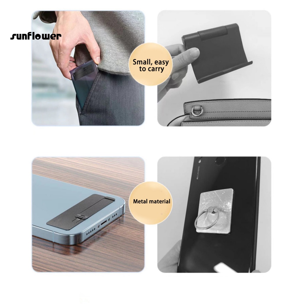 Giá Đỡ Điện Thoại Mini Bằng Thép Không Gỉ Có Thể Gấp Gọn Tiện Dụng