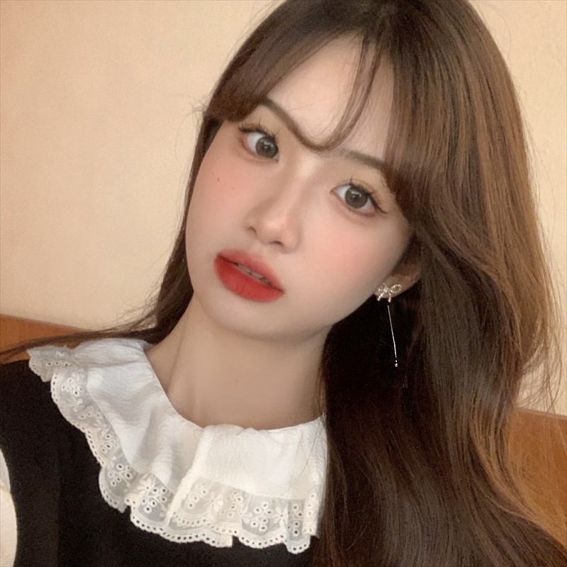 Hoa Tai Dáng Dài Hình Bướm Lấp Lánh Đơn Giản Cho Nữ