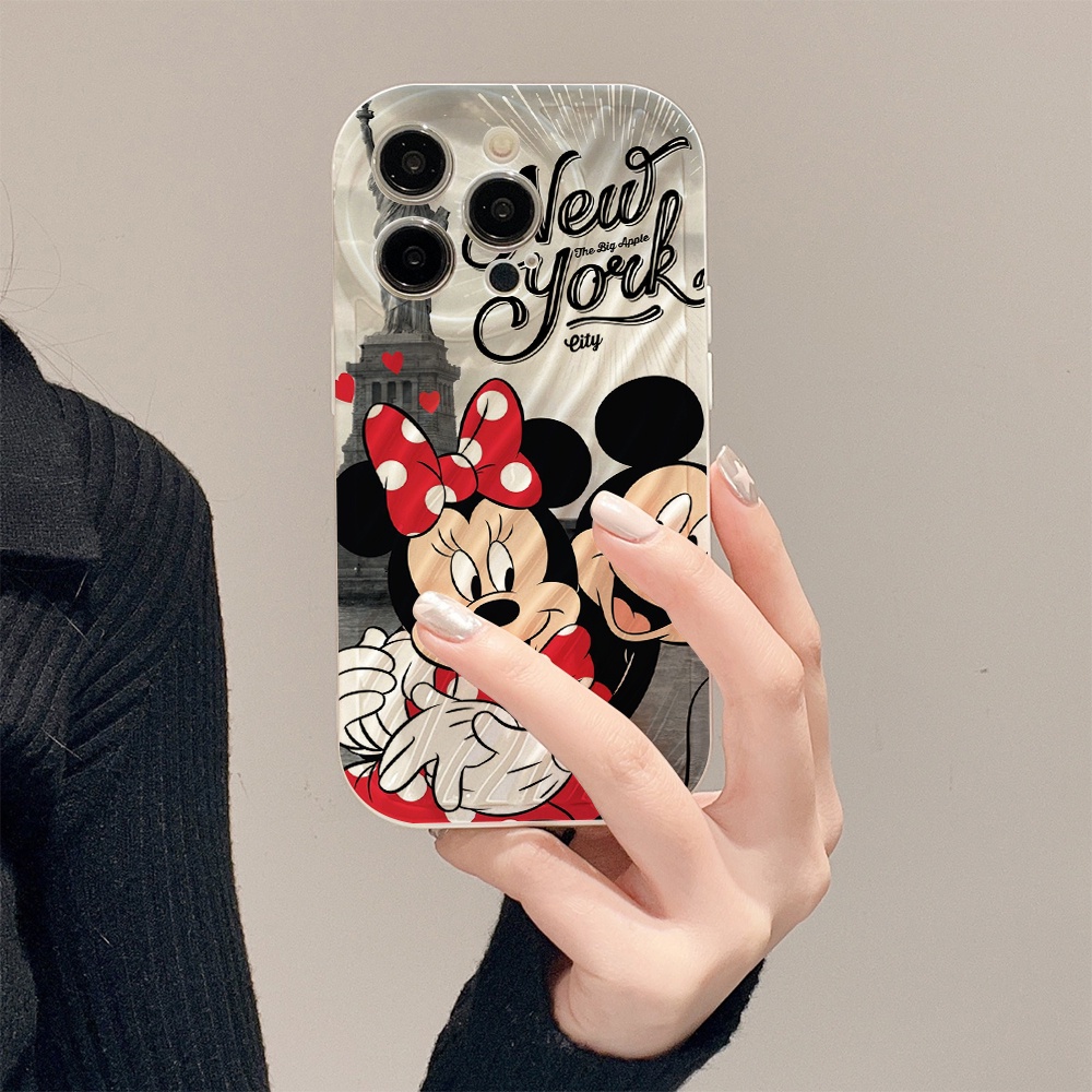 DISNEY Ốp Điện Thoại TPU Mềm Chống Sốc Hình mickey Minnie Cho IPhone 13 14 12 PRO mini 11 PRO Max Xs Max XR 7 8 Plus