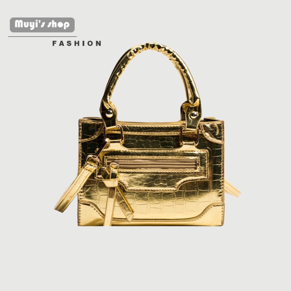 Túi Xách Đeo Vai Hình Vuông Cỡ Nhỏ Họa Tiết Vân Đá Thời Trang Cho Nữ