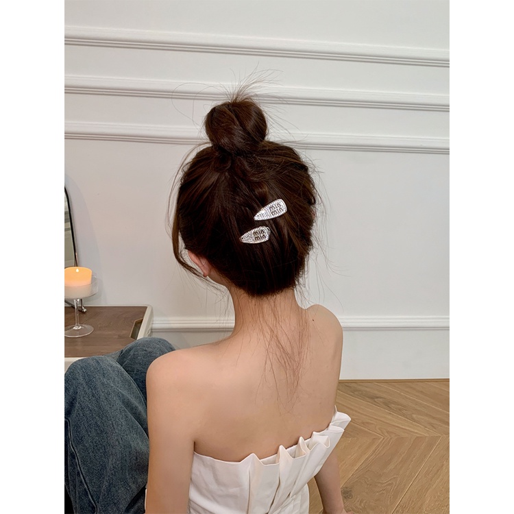 Kẹp Tóc Đính Đá Kim Cương Giả Cao Cấp Thời Trang Dành Cho Nữ