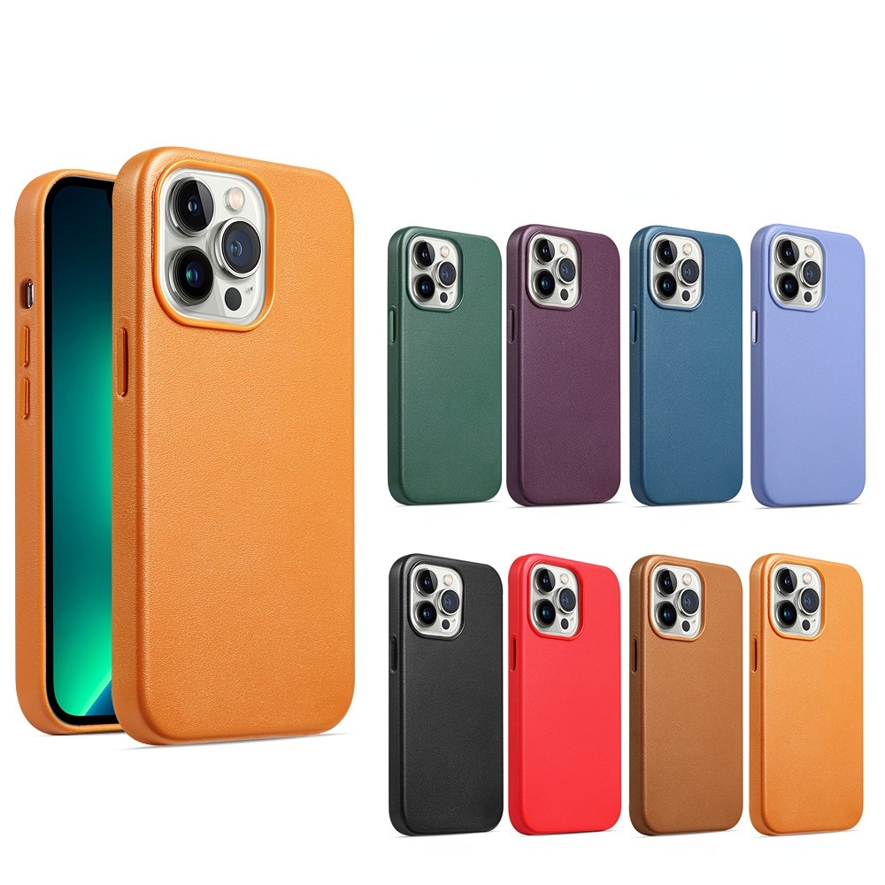 Ốp Điện Thoại Da Từ Tính Chống Sốc Cho IPhone 14 Pro Max 14Plus 14PRO