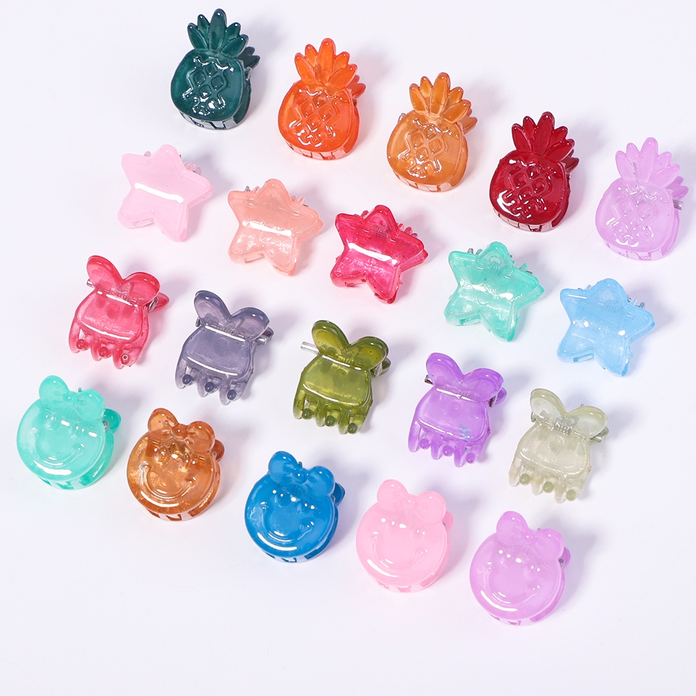 Set 50 Kẹp Tóc Mini Nhiều Màu Dễ Thương Cho Bé Gái