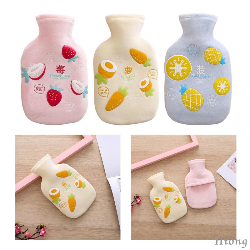 Túi Chườm Nóng Bằng Cao Su Bền Họa Tiết Hoạt Hình Cho Cổ Vai