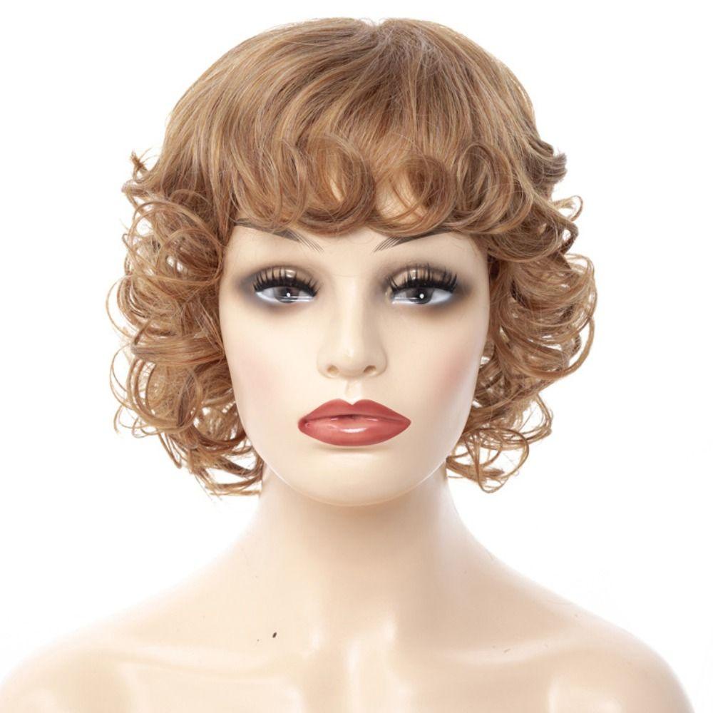 Tóc Giả Ngắn Xoăn Mềm Mại Thời Trang Chất Lượng Cao Cho Nữ