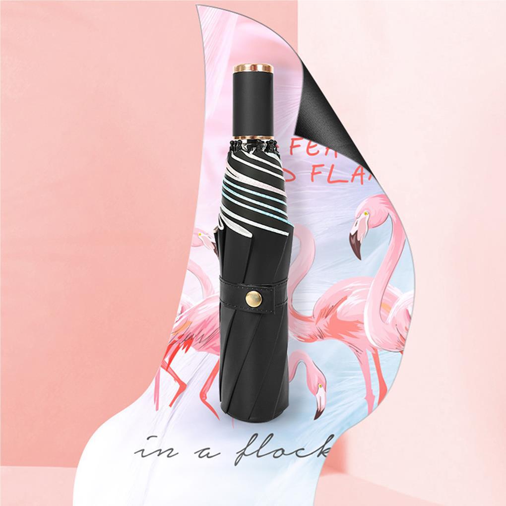 Dù Cao Su Chống Tia UV Màu Đen Thời Trang