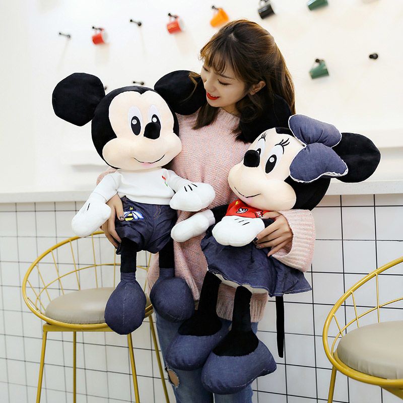 Thú Nhồi Bông Hình Chuột Mickey Minnie Xinh Xắn