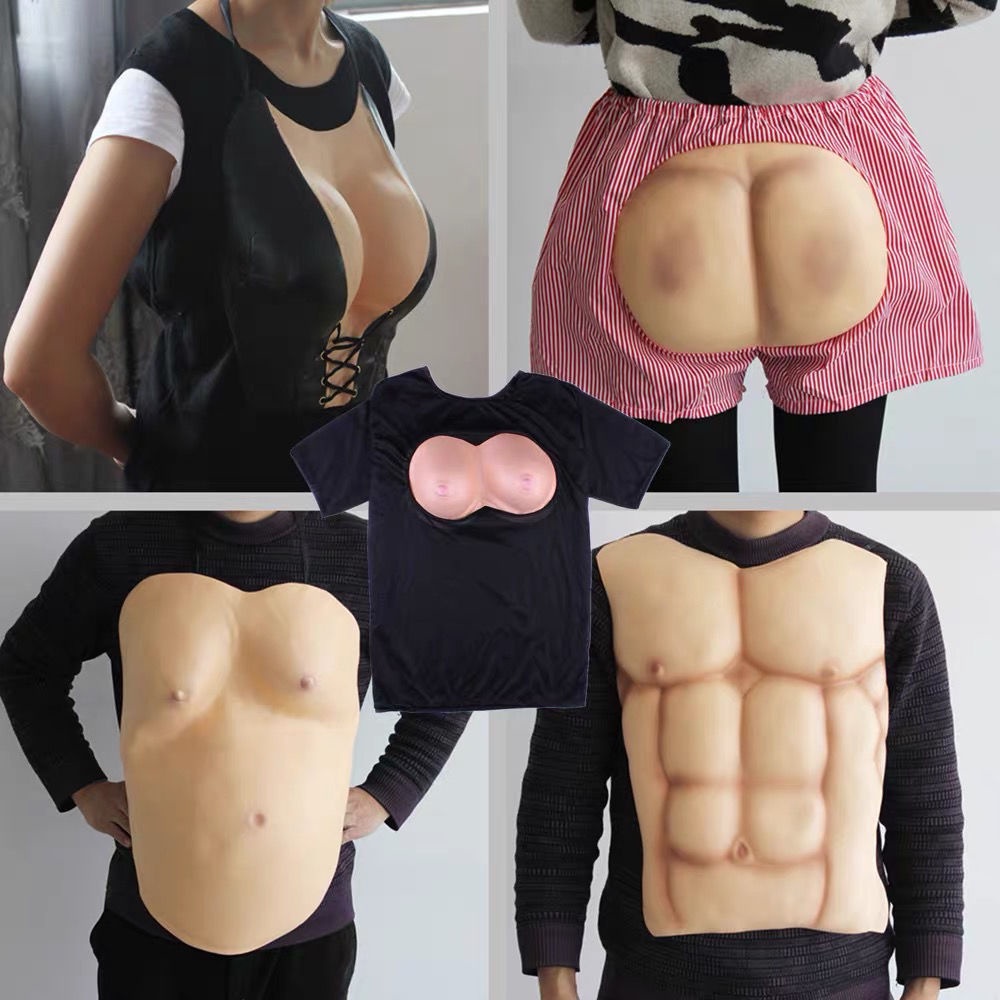 Macho Bộ Đồ Hóa Trang Chú Heo Bajie Giả Cơ Bắp Vui Nhộn Bằng Nhựa Abs