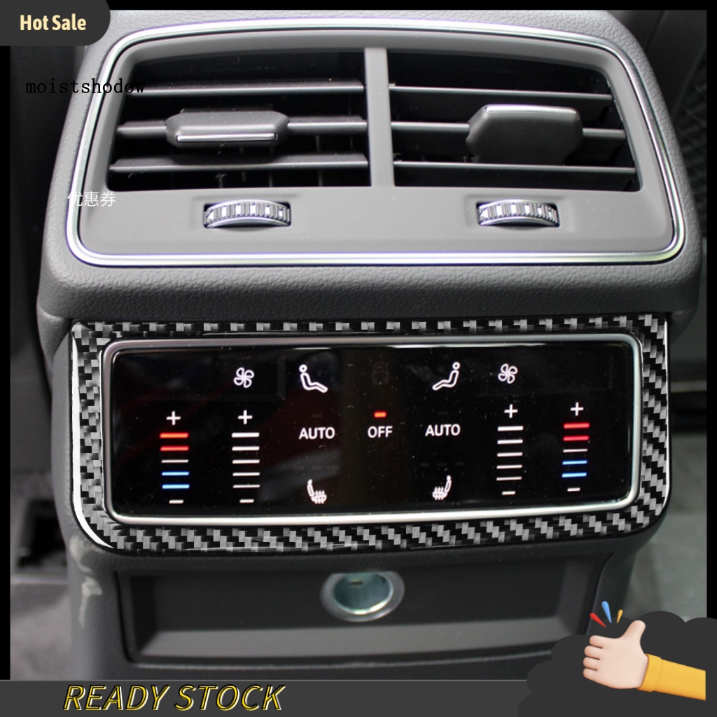 Khung Dán Bảng Điều Khiển Máy Điều Hòa Bằng Sợi Carbon Thân Thiện Với Môi Trường Cho Audi A6L A7 2019