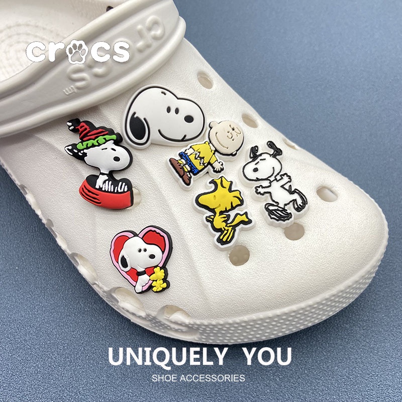 Khóa Cài Hình Hoạt Hình / Hoa / Giày crocs DIY Trang Trí Đa Ứng Dụng