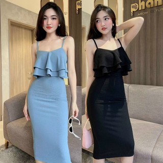 Đầm nữ ღ FREESHIP ღ Váy 2 dây bèo tầng ngực thời trang XIXO cao cấp mã DAM0060