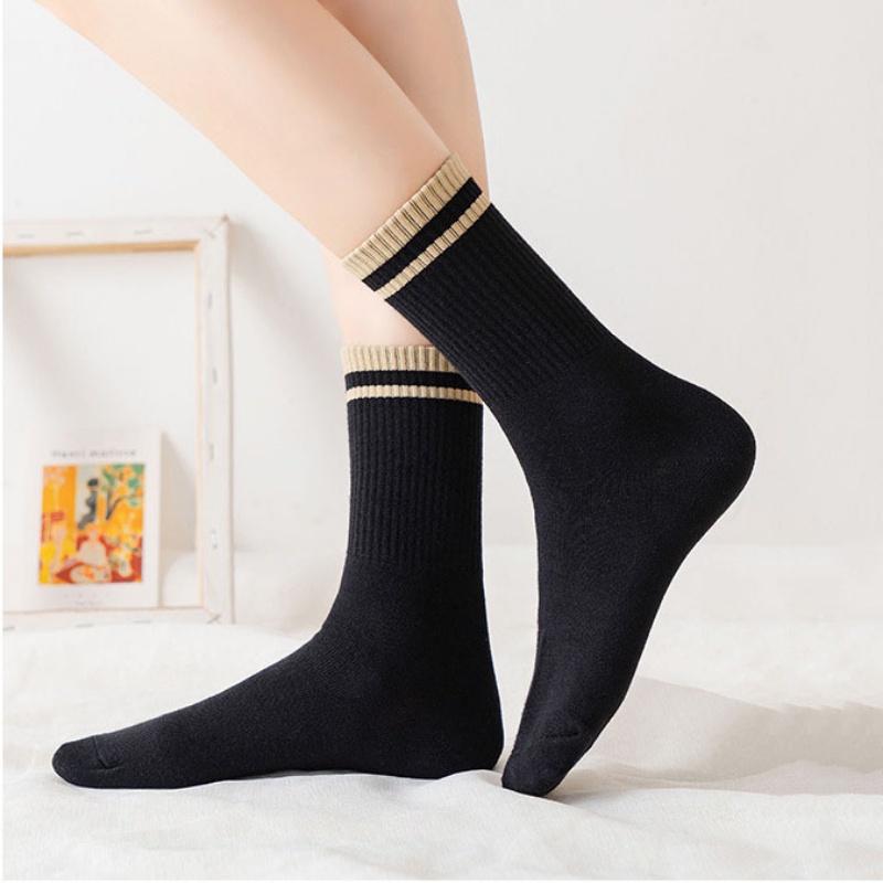 Vớ Cotton Nhiều Màu Họa Tiết Dễ Thương Phong Cách Hàn Quốc Cho Nữ