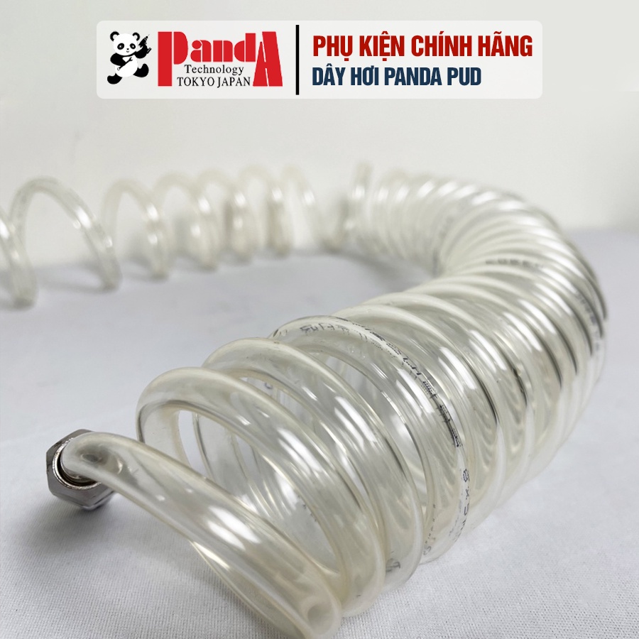 Dây hơi Panda PUD dùng cho máy nén khí, có sẵn 2 đầu nối nhanh thái bảo