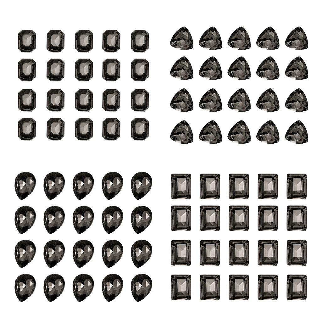 Set 20 Hạt Đá 3D Trong Suốt Lấp Lánh Trang Trí Móng Tay Nghệ Thuật