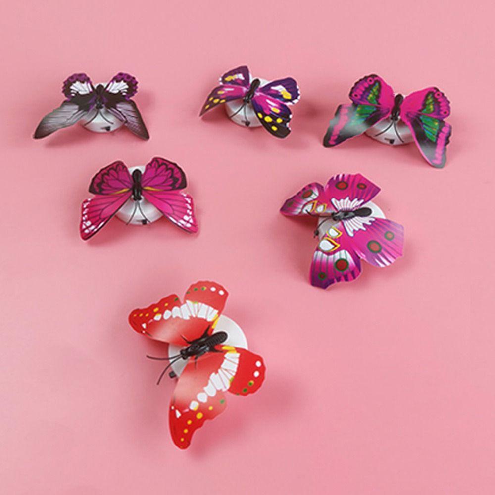 Set 5 Đèn LED Hình Bươm Bướm Nhiều Màu Sắc Dùng Để Trang Trí Phòng Ngủ Cho Bé