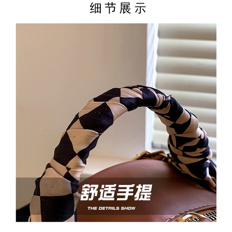 Túi Đeo JASMIN NOIR Chéo Tròn Họa Tiết Da Cá Sấu Thời Trang Cho Nữ