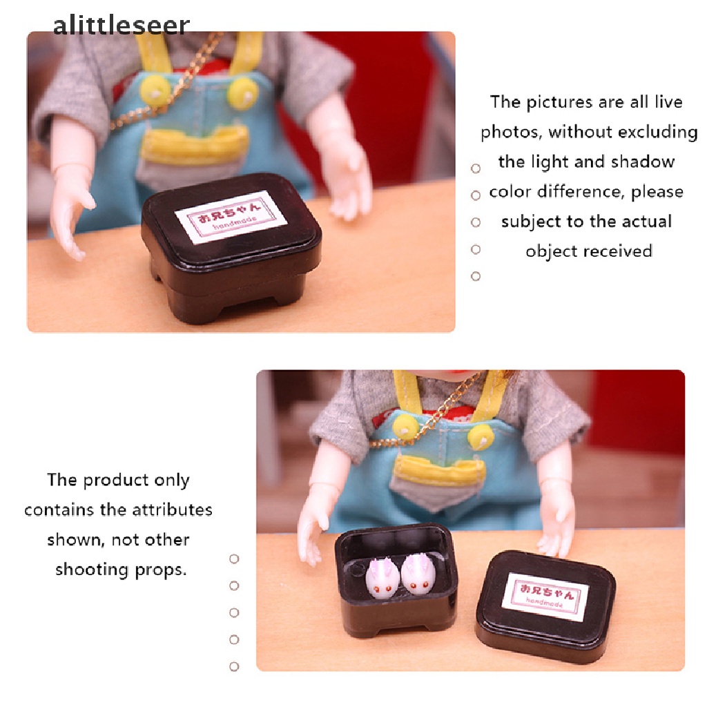 1 Set Hộp Cơm Trưa 1: 12 Hình Thỏ Bunny Trang Trí Nhà Búp Bê