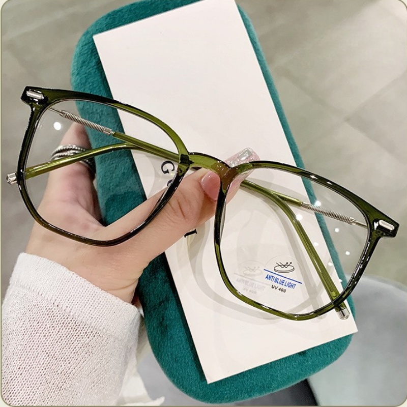 Mắt Kính Gọng Vuông Chống Ánh Sáng Xanh Thời Trang Dành Cho Nữ 0 ~ - 400