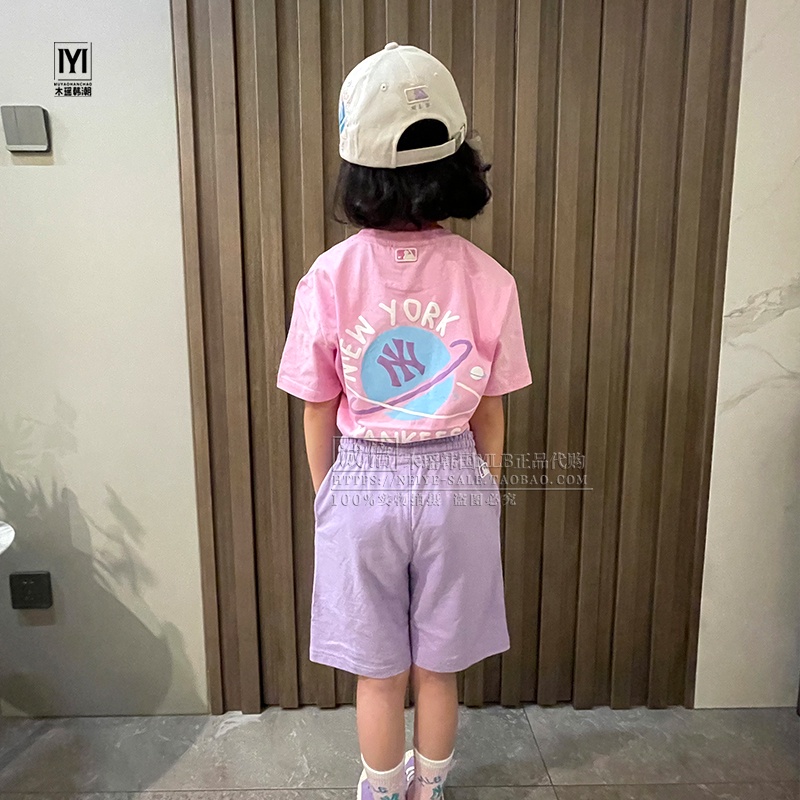 Mlb Áo Thun Tay Ngắn In Hình Hành Tinh NY 23 Thời Trang Mùa Hè Cho Gia Đình