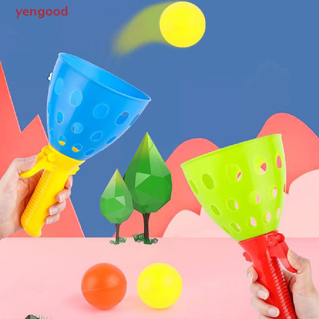 (YGD) Launch Throw Catch Ball Set Outdoor Sports Game Toy Parent-Child Interactive Toy